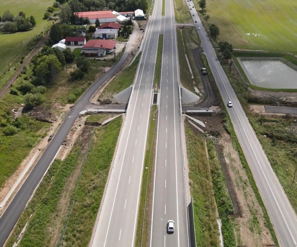 S16 Borki Wielkie Mrągowo jest przedłużeniem dwujezdniowej trasy pomiędzy Biskupcem a Borkami