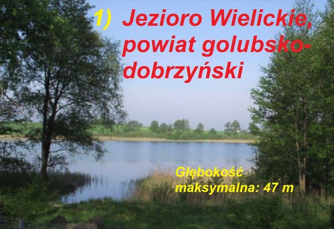Ranking najgłębszych jezior kujawsko-pomorskiego