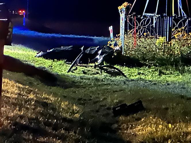 Gorzewnica. Śmiertelne potrącenie rowerzysty przez samochód osobowy. Reanimacja nie przyniosła skutku