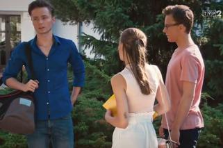 Barwy szczęścia odc. 1927. Julita (Katarzyna Sawczuk), Kajtek (Jakub Dmochowski), Józek (Patryk Pniewski)