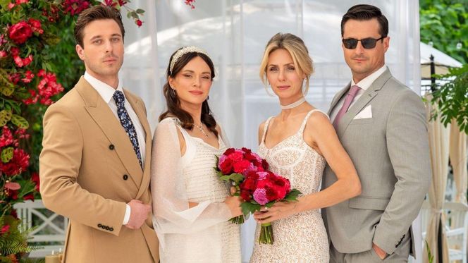 Barwy szczęścia odc. 3135. Natalia (Maria Dejmek), Cezary (Marcel Opaliński), Herman (Maciej Raniszewski), Malwina (Joanna Gleń) 