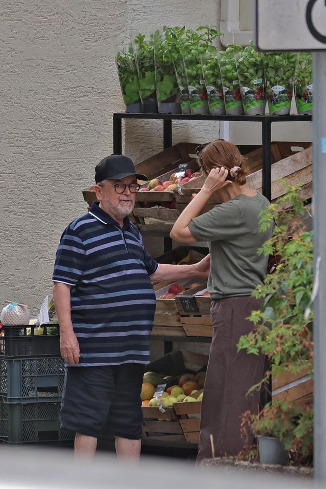 Edward Miszczak i Anna Cieślak na bazarku