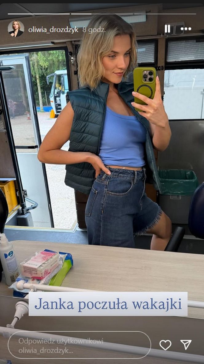 Barwy szczęścia na planie. Janka (Oliwia Drożdżyk)