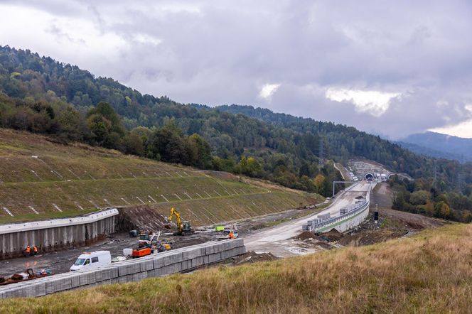 Budowa S1 Przybędza - Milówka, październik 2024