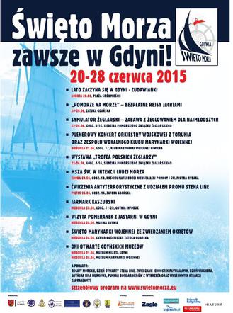 Wiele imprez na Święto Morza Gdynia 2015. Co wybieracie?