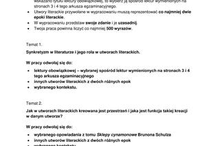 Matura 2024: język polski rozszerzony. ARKUSZ CKE NOWA FORMUŁA 2023