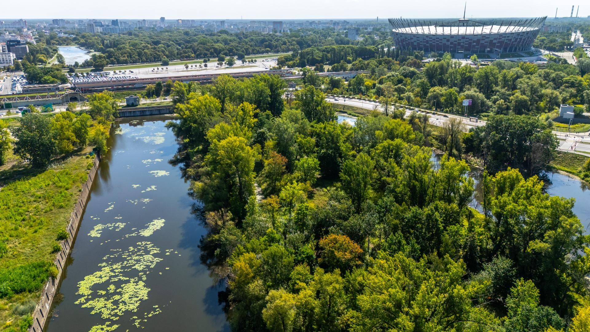 Port Praski w Warszawie z lotu ptaka