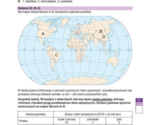 Matura próbna 2024 geografia