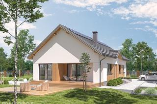 Projekt domu Polecany z katalogu Muratora - wizualizacje, plany, rysunek