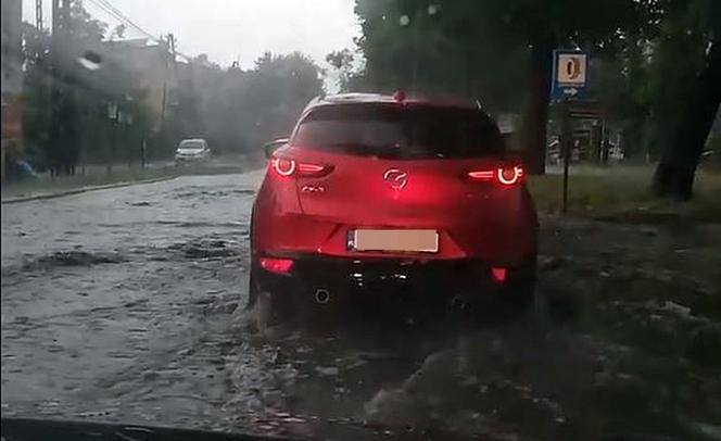 Gwałtowna burza z gradem nad Mysłowicami i Sosnowcem