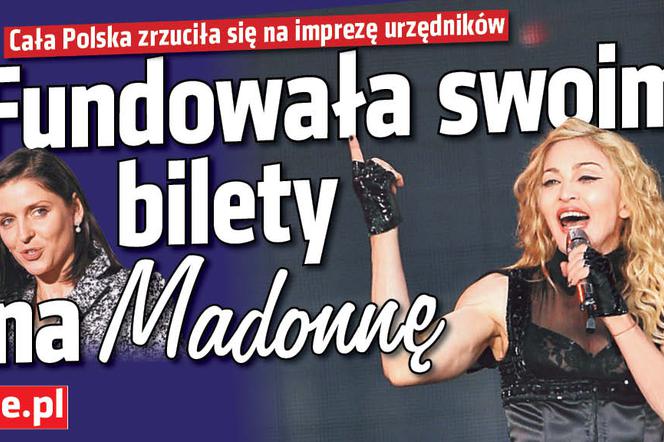 Fundowała swoim bilety na Madonnę