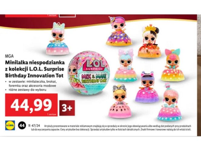 Lidl, L.O.L. Surprise Birthday Innovation Tot, 44,99 zł