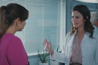 M jak miłość odc. 1841. Kasia (Paulina Lasota), Aneta (Ilona Janyst)