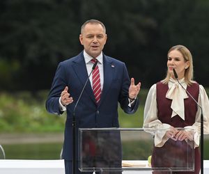 Marta Nawrocka na Narodowym Czytaniu