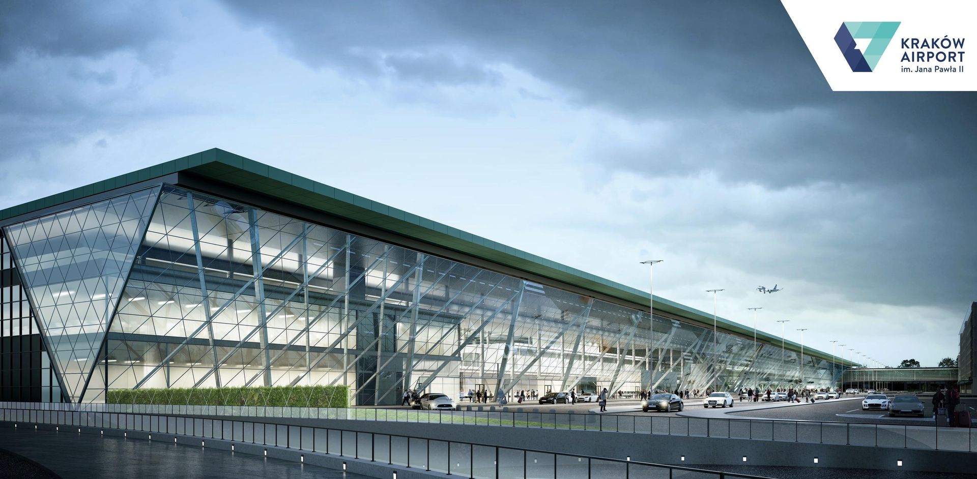 Wizualizacja rozbudowy lotniska w Krakowie