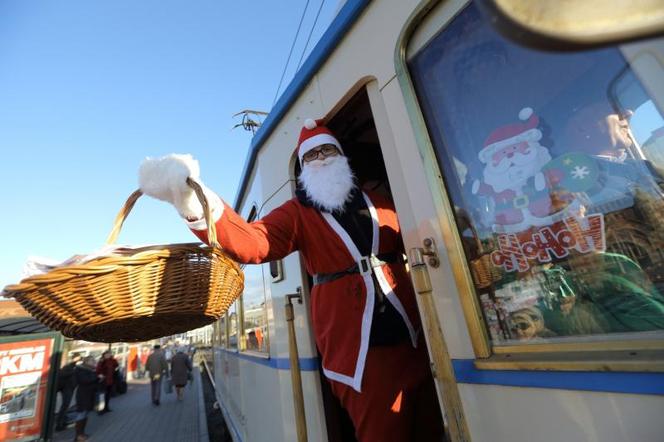 Mikołajki w tramwaju