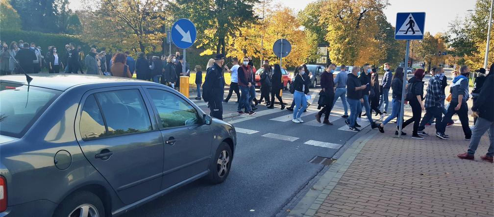 Blokada drogi w Tarnowie - protest