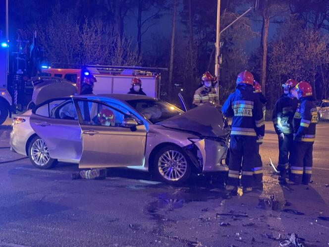 Samochód, kóry brał udział w wypadku na Białołęce został niewiele wcześniej ukradziony.