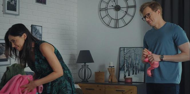 	M jak miłość odc. 1760. Iza (Adriana Kalska), Radek (Philippe Tłokiński)