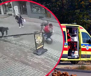 Oparł się o lampę uliczną. Konstrukcja runęła na 69-latkę!
