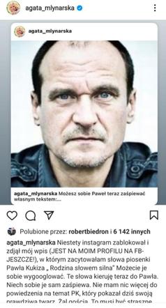 Agata Młynarska o Pawle Kukizie