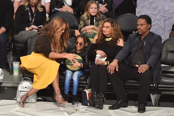 Beyonce i Blue Ivy na meczu NBA All-Star