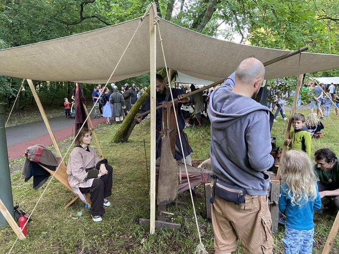 Wioska słowiańska w parku na Zdrowiu w Łodzi