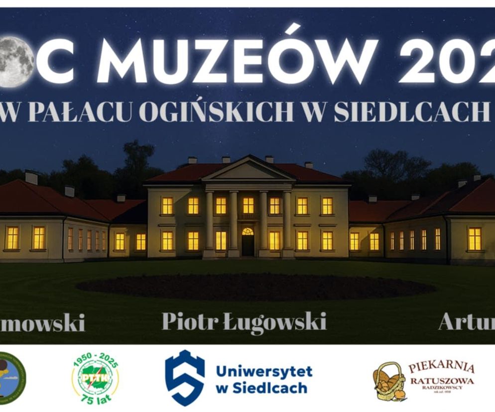 Przewodnicy Siedleccy i Uniwersytet w Siedlcach organizują Noc Muzeów w Pałacu Ogińskich