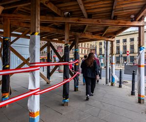 Gmach Banku Gospodarstwa Krajowego w Warszawie w trakcie remontu