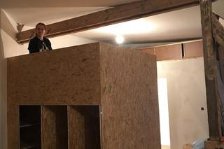 Wnętrza wyremontowanego poddasza