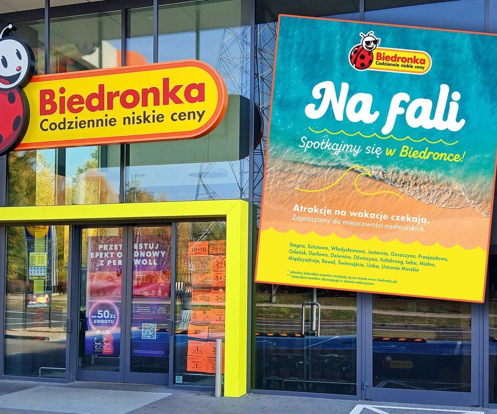 Biedronka na fali