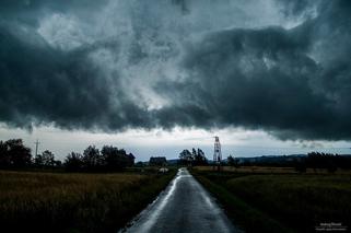 Potężna chmura szelfowa widziana z okolic Rzeszowa