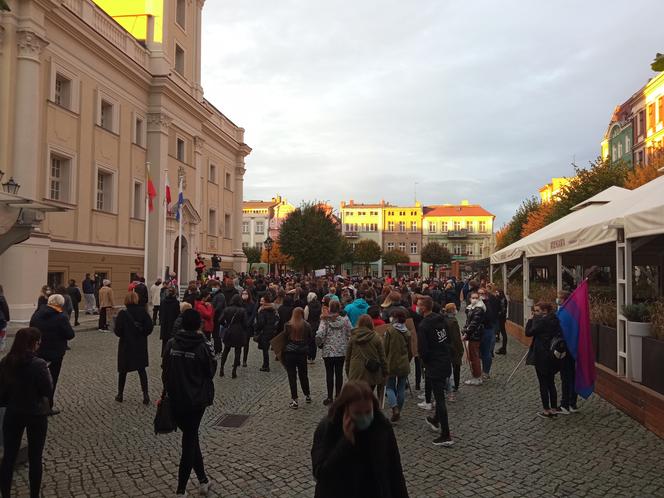 środowy protest w Lesznie