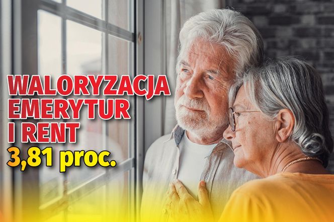 Waloryzacja emerytur i rent 3,81 proc.