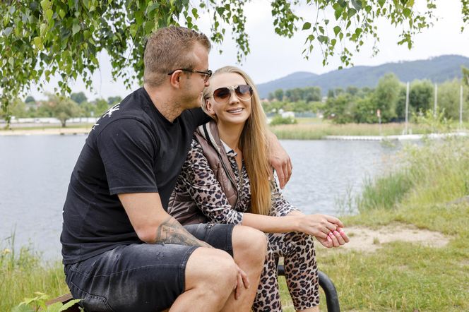 Dawid Narożny z żoną Joanną