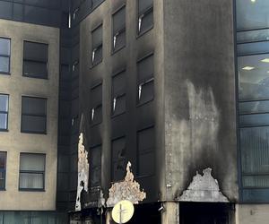 Pożar budynku Uniwersytetu Przyrodniczego we Wrocławiu 