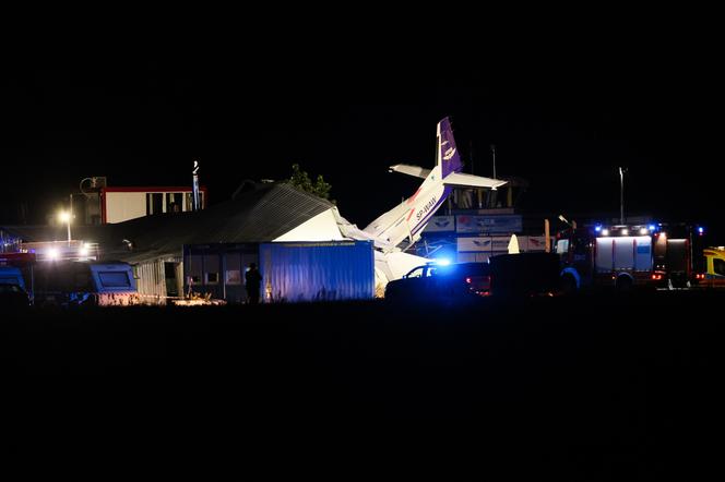 Wypadek samolotu w miejscowości Chrcynno