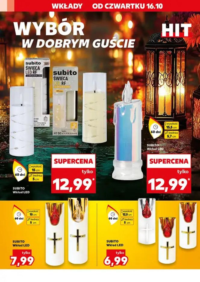 Ceny zniczy - Kaufland
