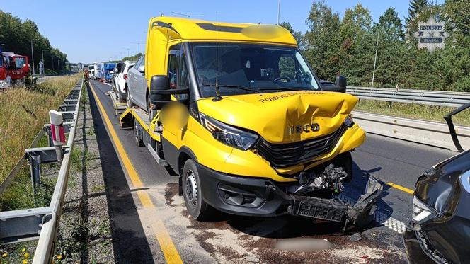 Wypadek na A4 w Śląskiem