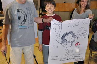 Lutczyn rysował dzieciom w Ozone Park
