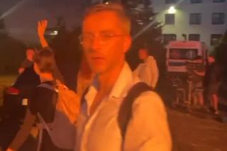 Na dobre i na złe na planie. Blanka (Pola Gonciarz), Marcin Molenda (Filip Bobek) 