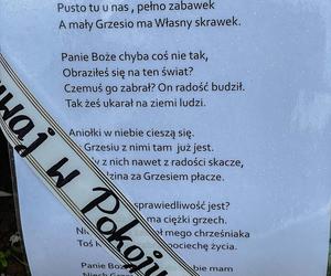 Tragiczny wpadek w woj. pomorskim. Nie żyje 2-letni Grześ. Wiersz na grobie dziecka: Panie Boże chyba coś nie tak, czemuś go zabrał?