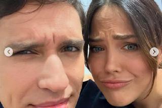 Pierwsza miłość na planie. Julita (Dagmara Bryzek), Filip (Dominik Smaruj)