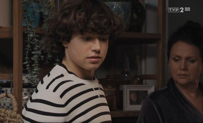 M jak miłość odc. 1640. Marysia (Małgorzata Pieńkowska), Dawid (Iwo Wiciński)
