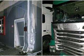 Pijany kierowca ciężarówki wjechał w budynek. Obywatel Białorusi już usłyszał zarzuty 