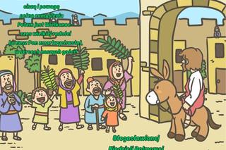 Niedziela Palmowa - kartka do wysłania