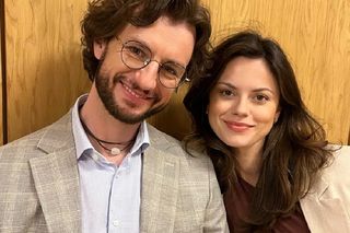 M jak miłość nowy sezon po wakacjach 2025. Kasia (Paulina Lasota), Mariusz (Mateusz Mosiewicz) na planie