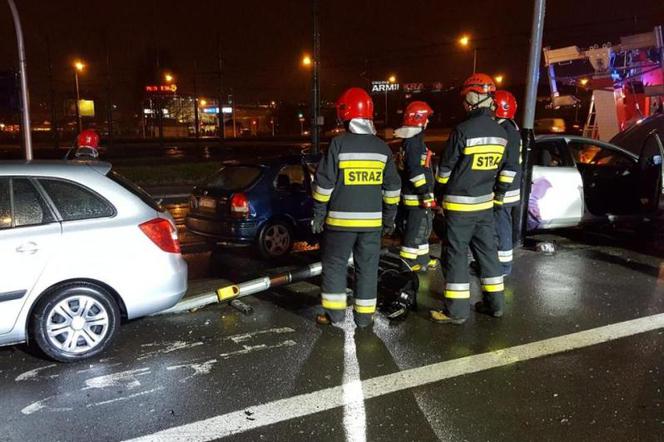 Wypadek na rondzie Starołęka