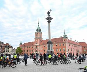 Rowerowa Masa Krytyczna na ulicach Warszawy