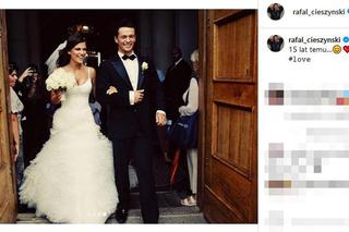  Rafał Cieszyński i Alżbeta Leńska w 15 rocznice ślubu pokazali archiwalne zdjęcia